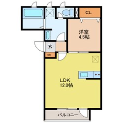 ＭＩＳＴＲＡＬ西延末Ⅰの物件間取画像